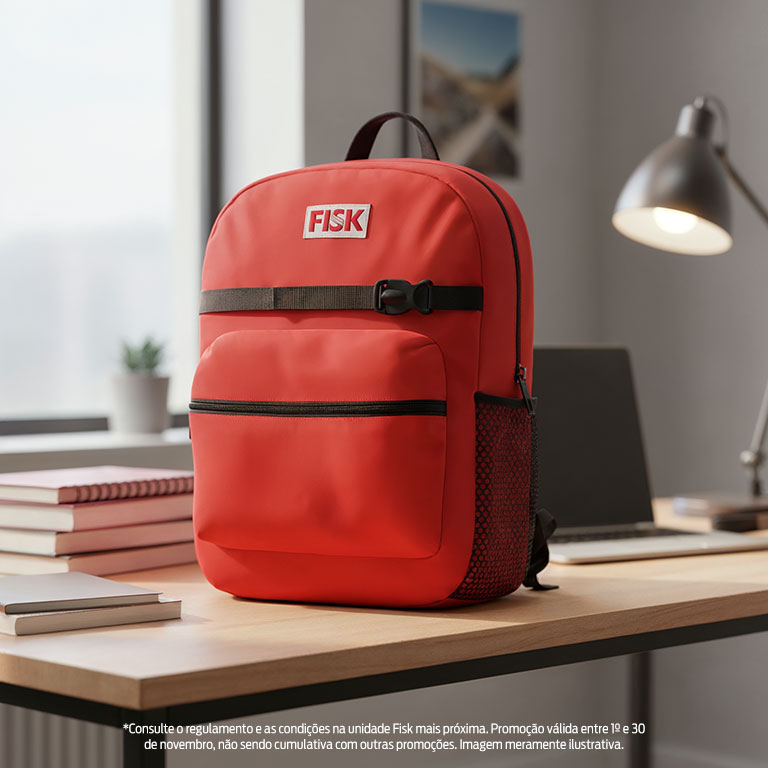 Super November Fisk: matriculou, ganhou uma mochila exclusiva!