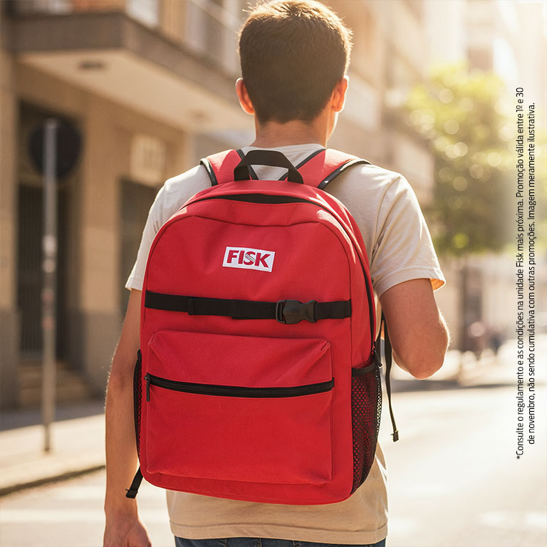 Super November Fisk: matriculou, ganhou uma mochila exclusiva!