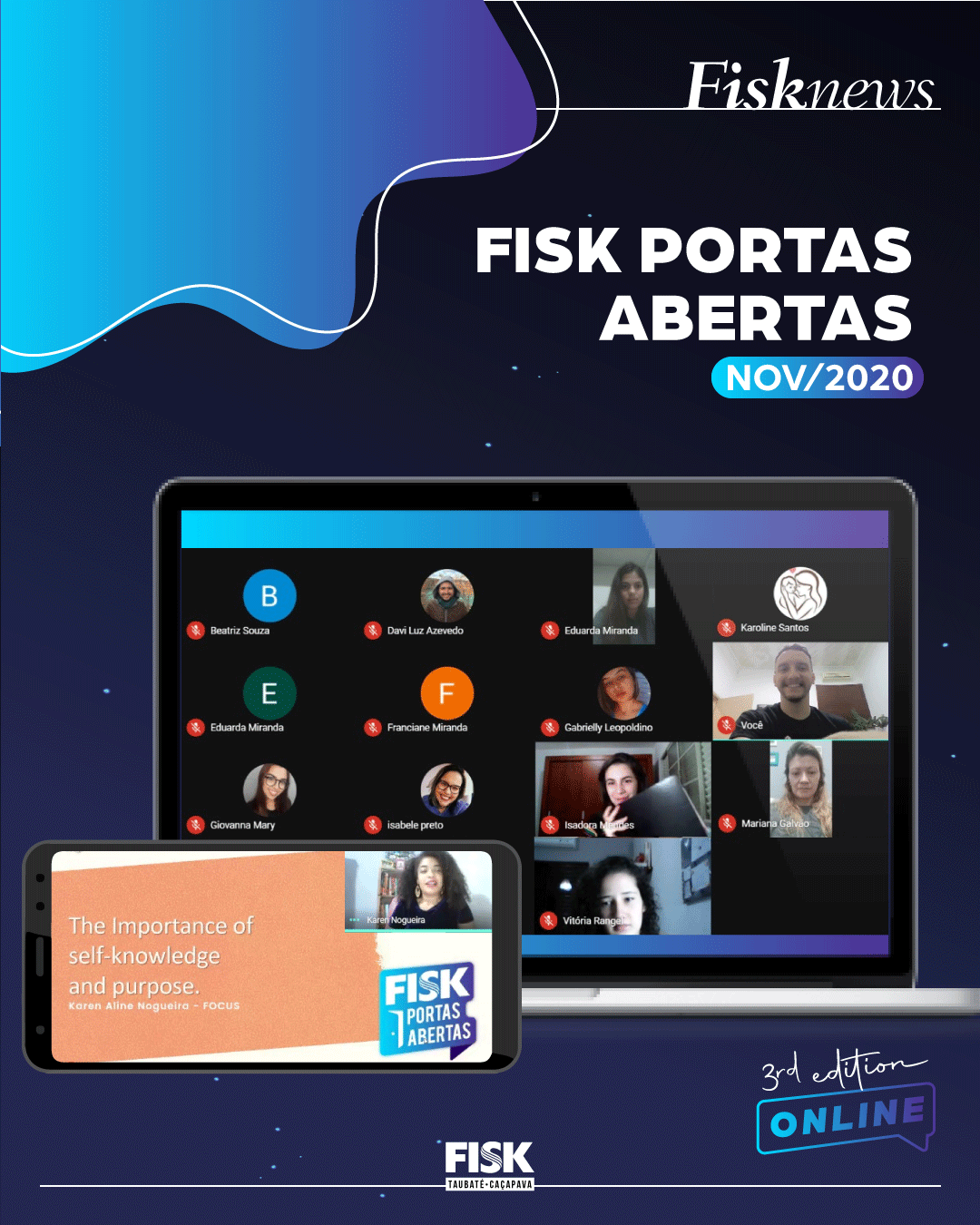 Fisk Caçapava e Taubaté/SP - Fisk Portas Abertas Online - 3rd Editio
