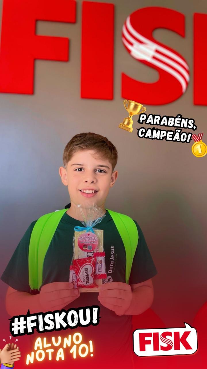Fisk Venâncio Aires/RS - Nossa escola estimula uso do Cyber Fisk com o projeto “Aluno Nota 10”.