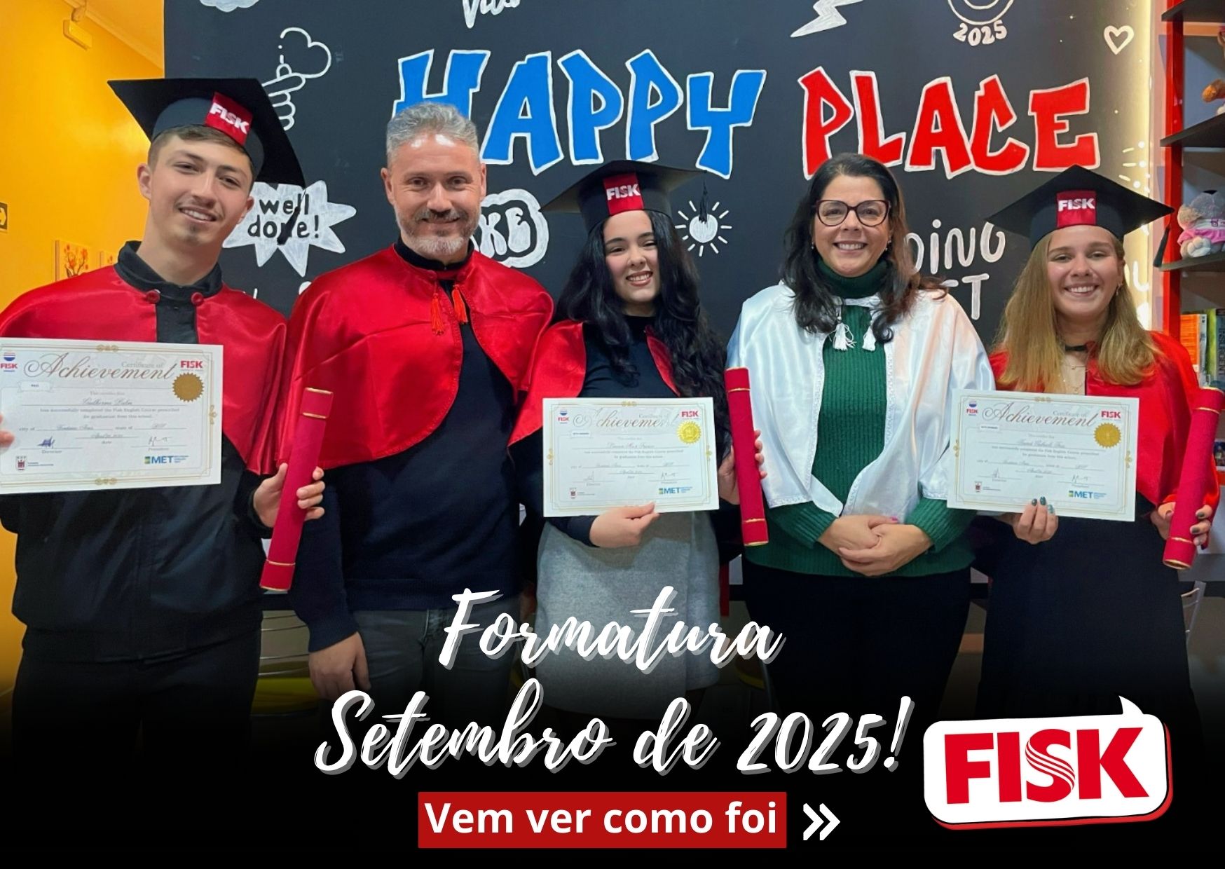 Fisk Venâncio Aires/RS – Formatura de Inglês com Certificação Internacional em Setembro/25🎓